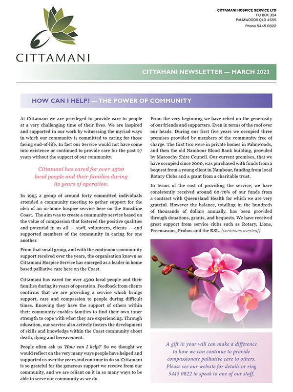 March 2023 Cittamani Newsletter